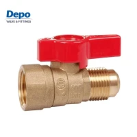 600 PSI ženski-moški medeninasti plinski krogelni ventil standardne velikosti dvodelni navojni plinski ventil za plinovod
